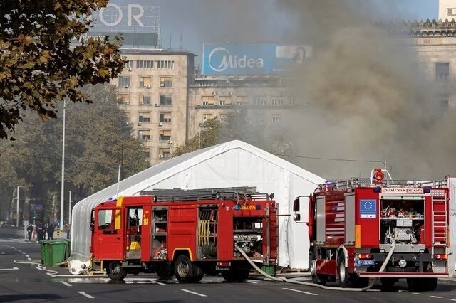 تیراندازی در مقابل پارلمان صربستان؛ یک نفر زخمی و عامل مسلح بازداشت شد